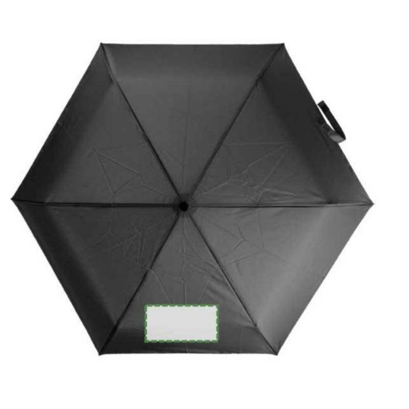 rPET 190T deštník Cynthia, černá rPET 190T deštník Cynthia, černá