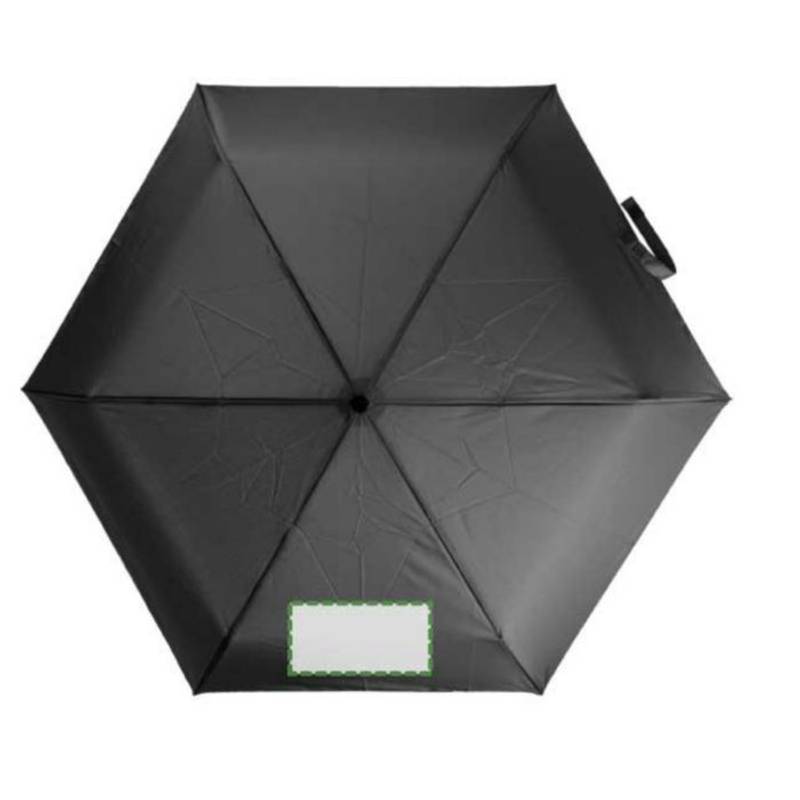 rPET 190T deštník Cynthia, černá rPET 190T deštník Cynthia, černá