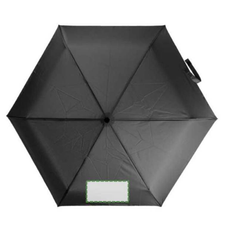 rPET 190T deštník Cynthia, černá rPET 190T deštník Cynthia, černá