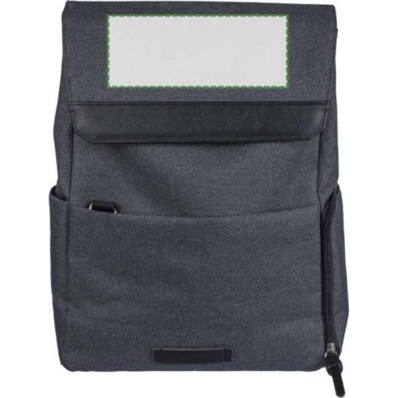 15-palcový batoh na notebook Dennis z 600D polyesterového plátna, čierna 15-palcový batoh na notebook Dennis z 600D polyesterového plátna, čierna