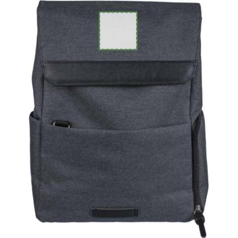 15-palcový batoh na notebook Dennis z 600D polyesterového plátna, čierna 15-palcový batoh na notebook Dennis z 600D polyesterového plátna, čierna