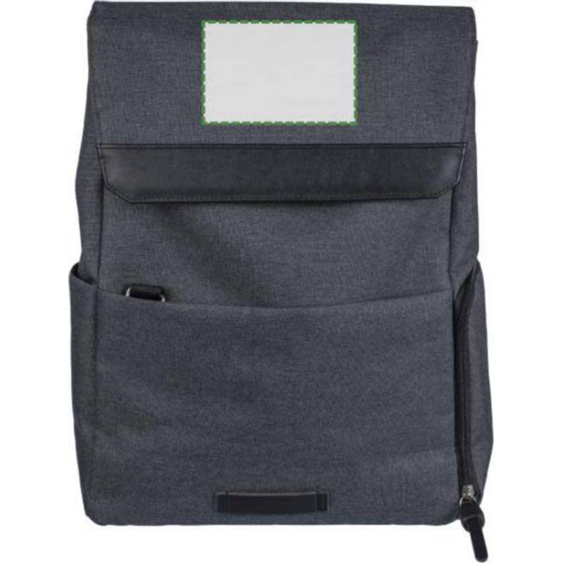 15-palcový batoh na notebook Dennis z 600D polyesterového plátna, čierna 15-palcový batoh na notebook Dennis z 600D polyesterového plátna, čierna