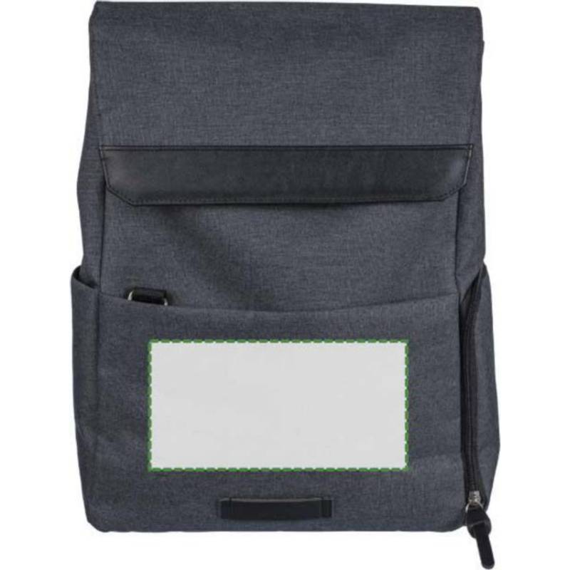 15-palcový batoh na notebook Dennis z 600D polyesterového plátna, čierna 15-palcový batoh na notebook Dennis z 600D polyesterového plátna, čierna