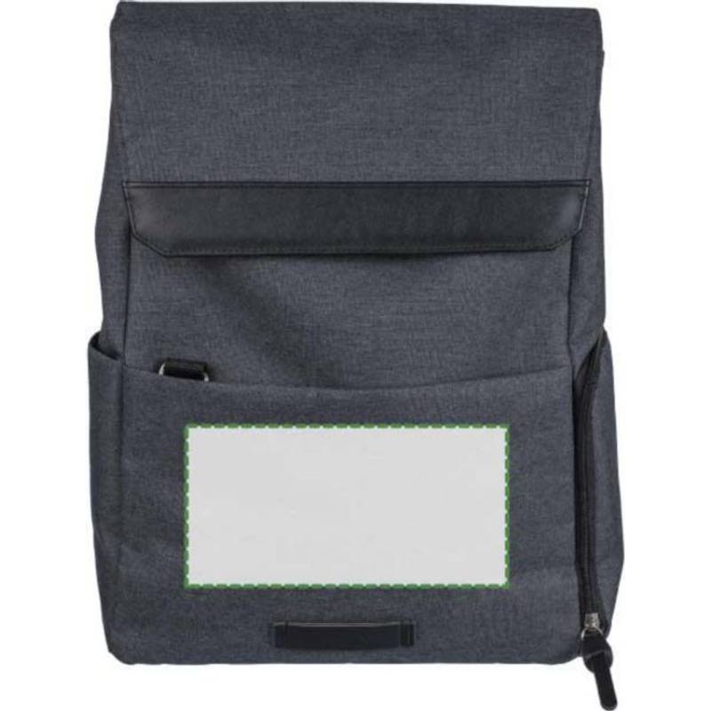 15-palcový batoh na notebook Dennis z 600D polyesterového plátna, čierna 15-palcový batoh na notebook Dennis z 600D polyesterového plátna, čierna