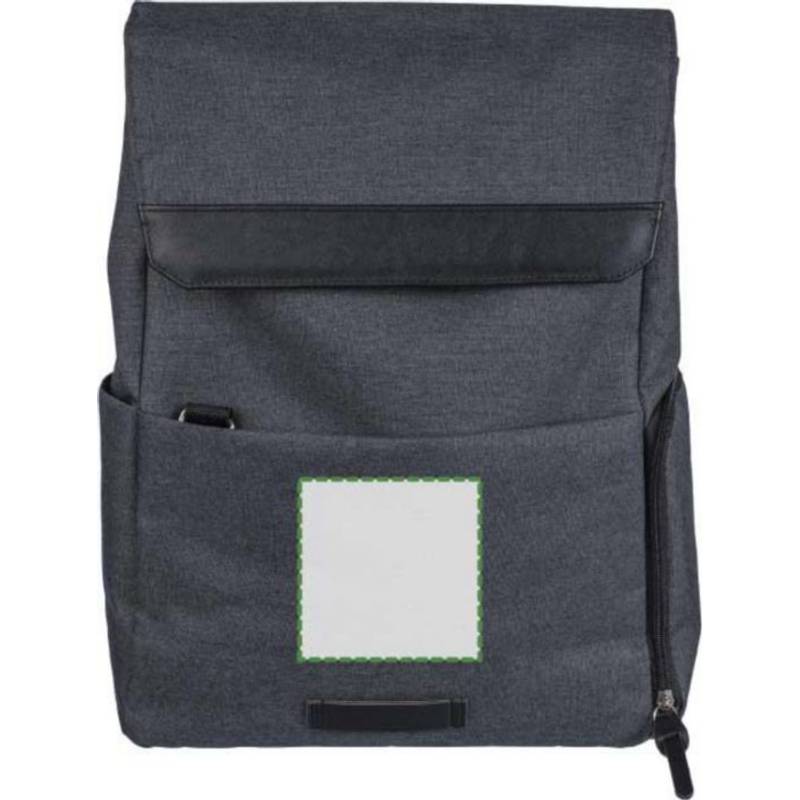 15-palcový batoh na notebook Dennis z 600D polyesterového plátna, čierna 15-palcový batoh na notebook Dennis z 600D polyesterového plátna, čierna