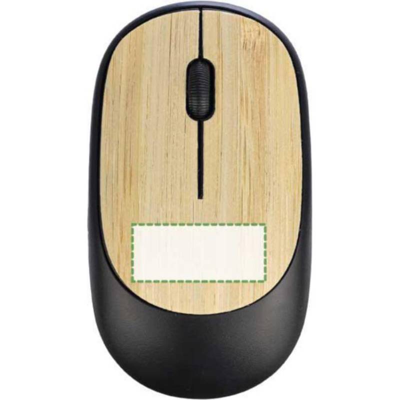 ABS bezdrátová myš Eileen, černá ABS bezdrátová myš Eileen, černá