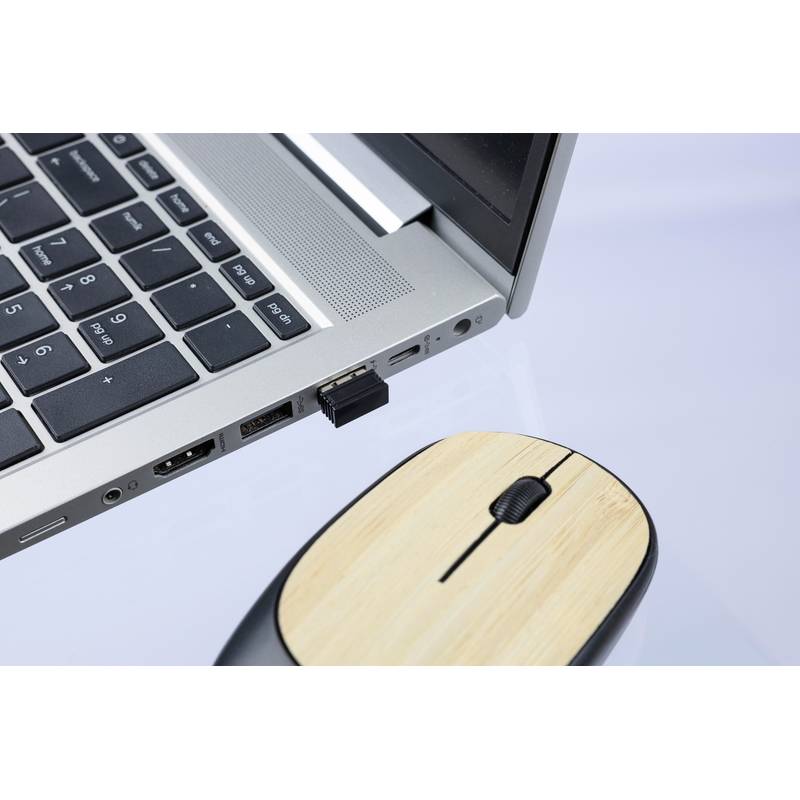 ABS bezdrátová myš Eileen, černá ABS bezdrátová myš Eileen, černá