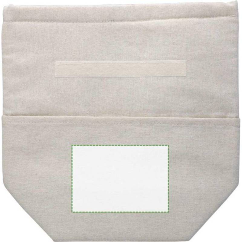 Rolovací chladící taška z recyklované bavlny (220 gsm) Faith, hnědá khaki Rolovací chladící taška z recyklované bavlny (220 gsm) Faith, hnědá khaki