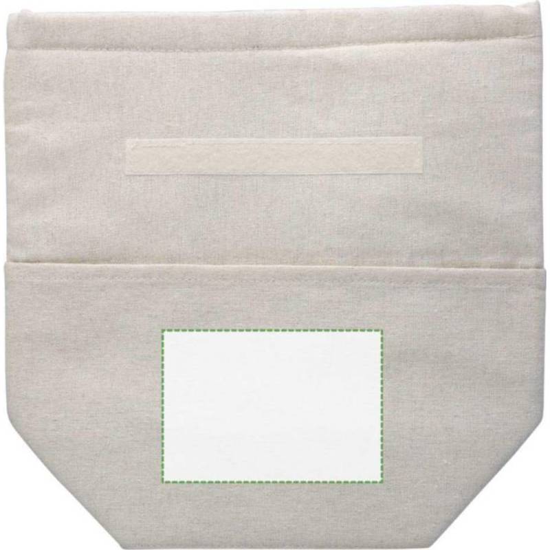 Rolovací chladící taška z recyklované bavlny (220 gsm) Faith, hnědá khaki Rolovací chladící taška z recyklované bavlny (220 gsm) Faith, hnědá khaki