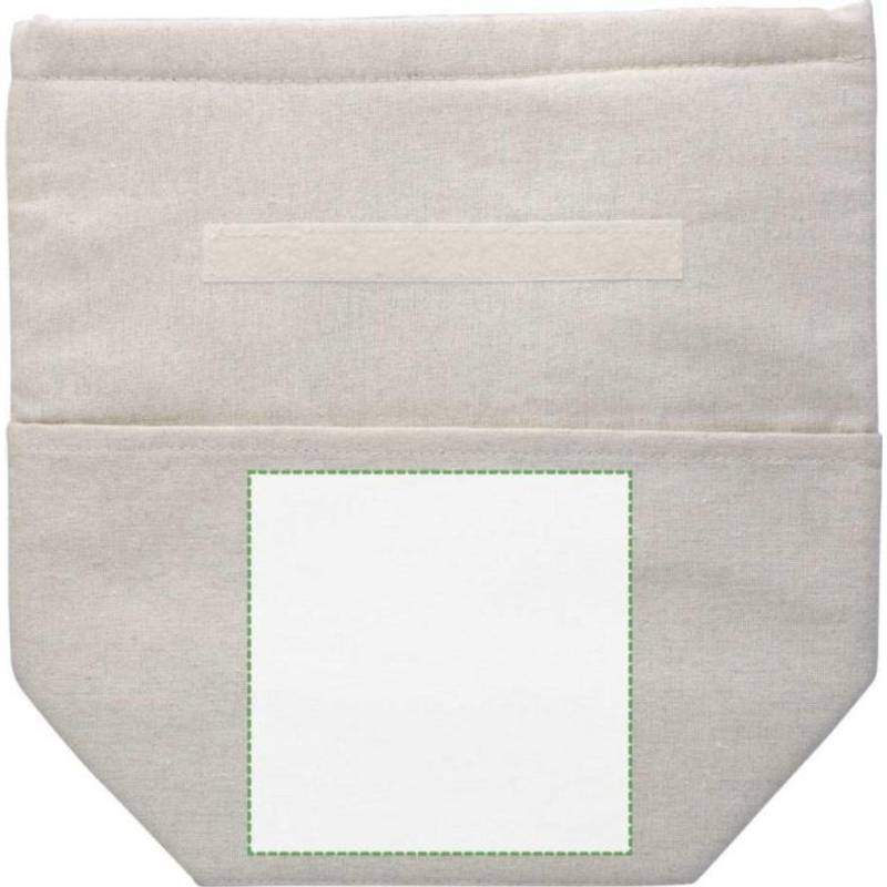 Rolovací chladící taška z recyklované bavlny (220 gsm) Faith, hnědá khaki Rolovací chladící taška z recyklované bavlny (220 gsm) Faith, hnědá khaki