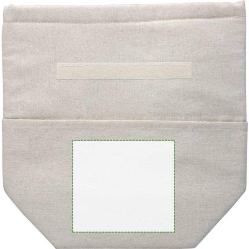 Rolovací chladící taška z recyklované bavlny (220 gsm) Faith, hnědá khaki Rolovací chladící taška z recyklované bavlny (220 gsm) Faith, hnědá khaki