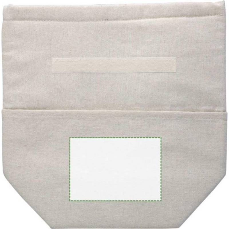 Rolovací chladící taška z recyklované bavlny (220 gsm) Faith, hnědá khaki Rolovací chladící taška z recyklované bavlny (220 gsm) Faith, hnědá khaki