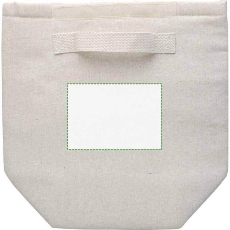 Rolovací chladící taška z recyklované bavlny (220 gsm) Faith, hnědá khaki Rolovací chladící taška z recyklované bavlny (220 gsm) Faith, hnědá khaki