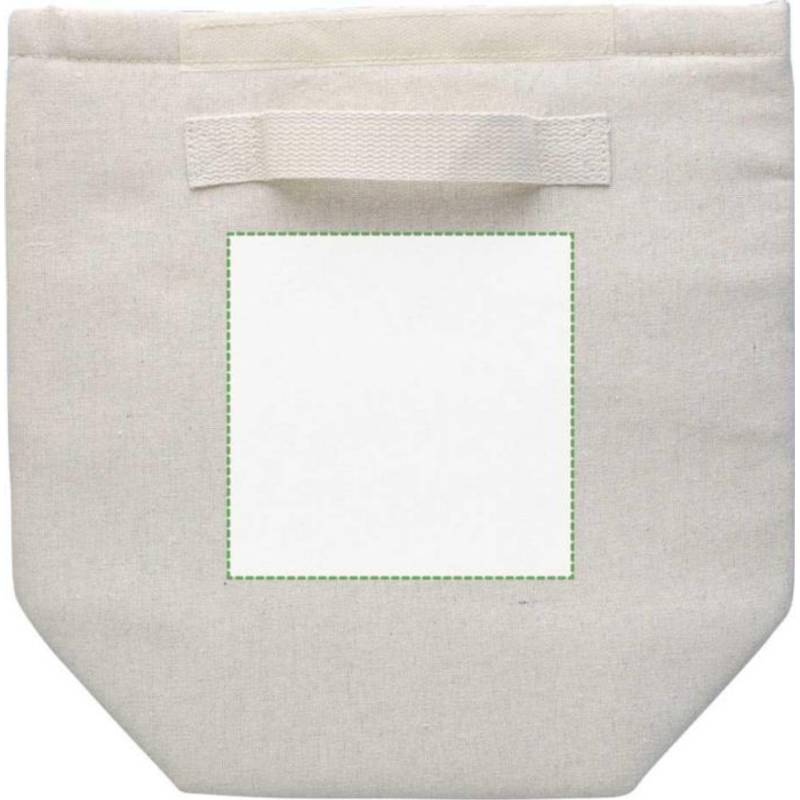 Rolovací chladící taška z recyklované bavlny (220 gsm) Faith, hnědá khaki Rolovací chladící taška z recyklované bavlny (220 gsm) Faith, hnědá khaki