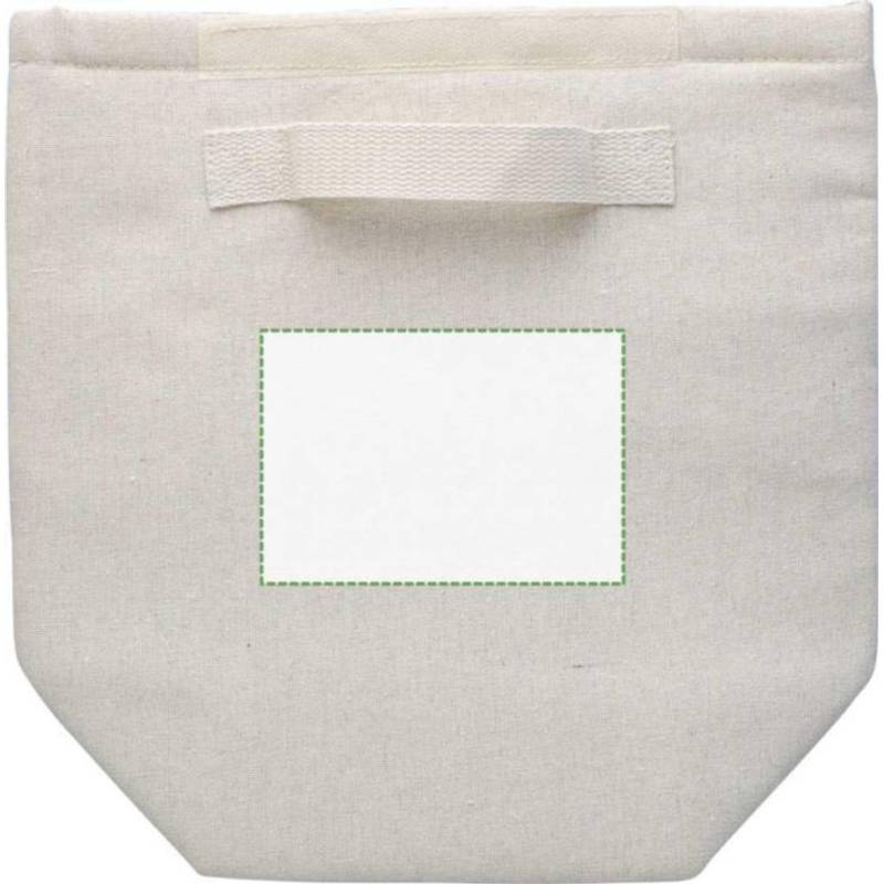 Rolovací chladící taška z recyklované bavlny (220 gsm) Faith, hnědá khaki Rolovací chladící taška z recyklované bavlny (220 gsm) Faith, hnědá khaki