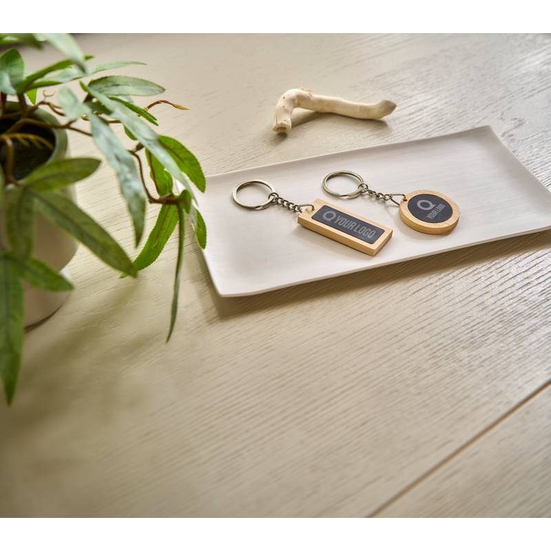 Bambusová kľúčenka Geoffrey, čierna Bambusová kľúčenka Geoffrey, čierna