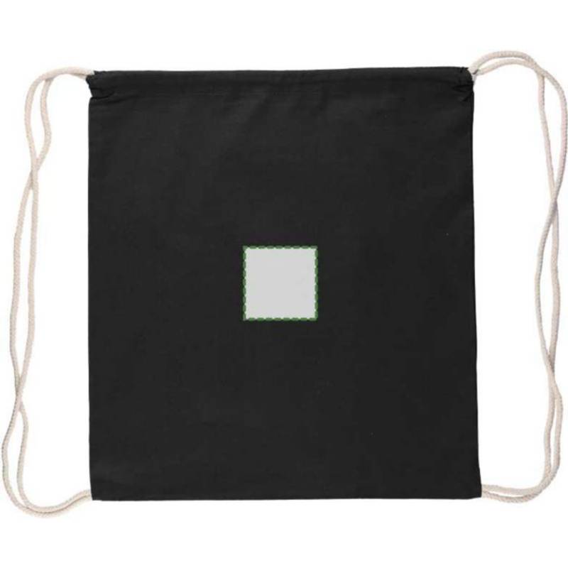 Batoh Bridget z Oeko-Tex bavlny (140 gsm) so sťahovacou šnúrkou, čierna Batoh Bridget z Oeko-Tex bavlny (140 gsm) so sťahovacou šnúrkou, čierna