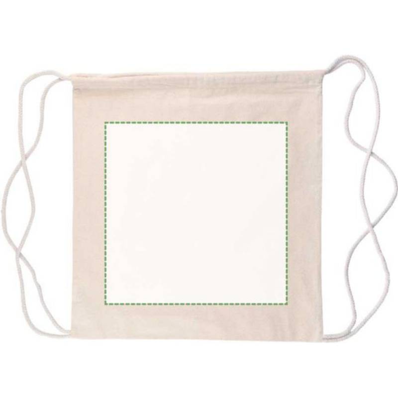 Batoh Georgia z bavlny Oeko-Tex (150 gsm) so sťahovacou šnúrkou, hnedá khaki Batoh Georgia z bavlny Oeko-Tex (150 gsm) so sťahovacou šnúrkou, hnedá khaki