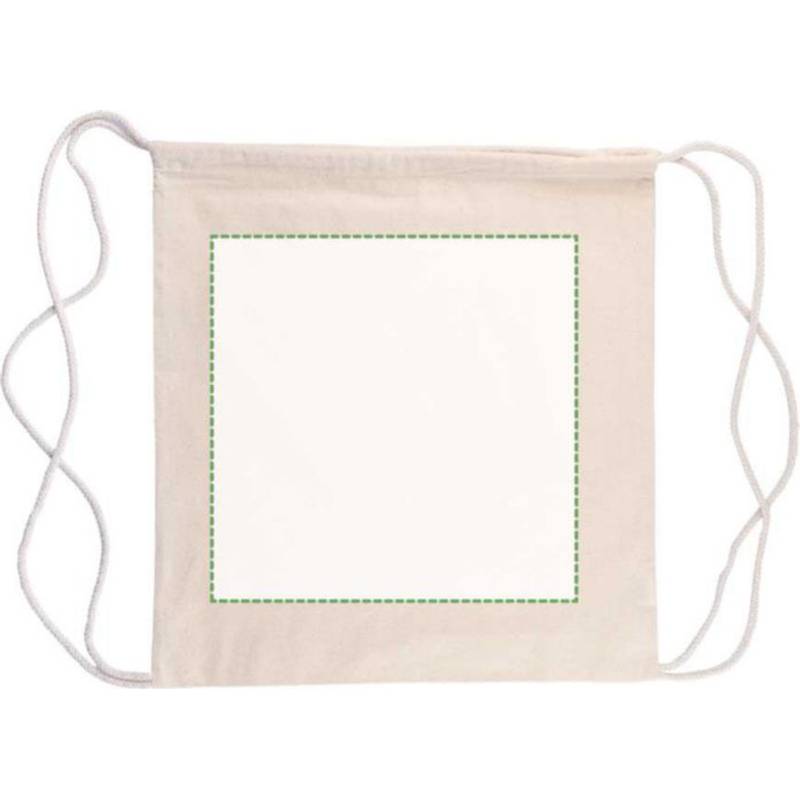 Batoh Georgia z bavlny Oeko-Tex (150 gsm) so sťahovacou šnúrkou, hnedá khaki Batoh Georgia z bavlny Oeko-Tex (150 gsm) so sťahovacou šnúrkou, hnedá khaki