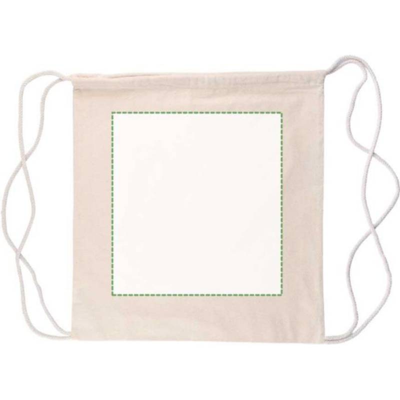 Batoh Georgia z bavlny Oeko-Tex (150 gsm) so sťahovacou šnúrkou, hnedá khaki Batoh Georgia z bavlny Oeko-Tex (150 gsm) so sťahovacou šnúrkou, hnedá khaki