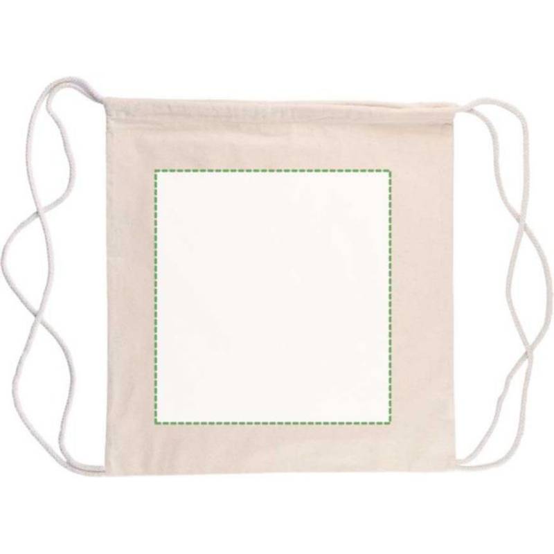 Batoh Georgia z bavlny Oeko-Tex (150 gsm) so sťahovacou šnúrkou, hnedá khaki Batoh Georgia z bavlny Oeko-Tex (150 gsm) so sťahovacou šnúrkou, hnedá khaki