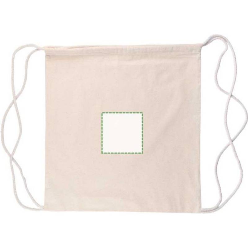 Batoh Georgia z bavlny Oeko-Tex (150 gsm) so sťahovacou šnúrkou, hnedá khaki Batoh Georgia z bavlny Oeko-Tex (150 gsm) so sťahovacou šnúrkou, hnedá khaki