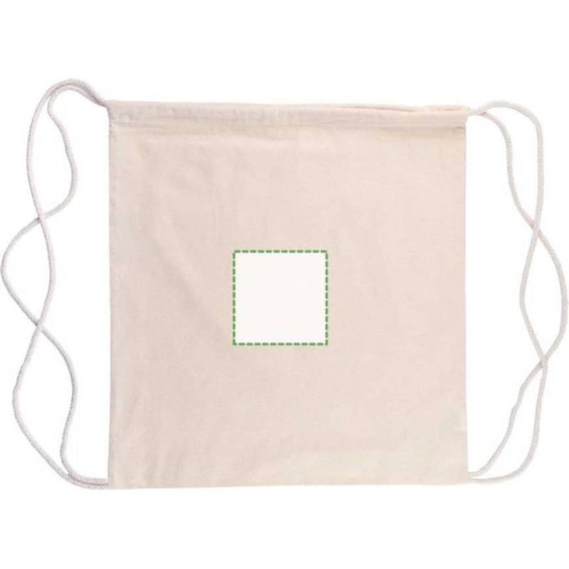 Batoh Georgia z bavlny Oeko-Tex (150 gsm) so sťahovacou šnúrkou, hnedá khaki Batoh Georgia z bavlny Oeko-Tex (150 gsm) so sťahovacou šnúrkou, hnedá khaki