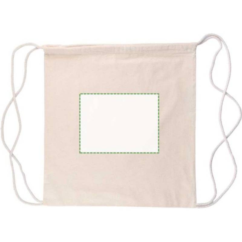 Batoh Georgia z bavlny Oeko-Tex (150 gsm) so sťahovacou šnúrkou, hnedá khaki Batoh Georgia z bavlny Oeko-Tex (150 gsm) so sťahovacou šnúrkou, hnedá khaki