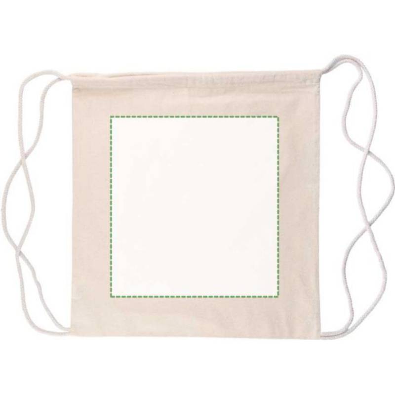 Batoh Georgia z bavlny Oeko-Tex (150 gsm) so sťahovacou šnúrkou, hnedá khaki Batoh Georgia z bavlny Oeko-Tex (150 gsm) so sťahovacou šnúrkou, hnedá khaki