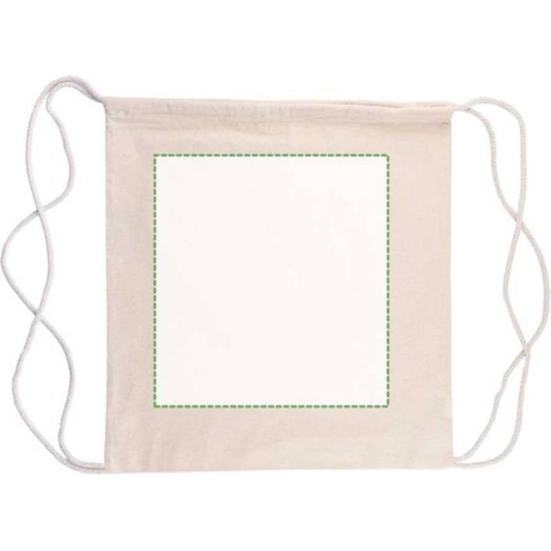 Batoh Georgia z bavlny Oeko-Tex (150 gsm) so sťahovacou šnúrkou, hnedá khaki Batoh Georgia z bavlny Oeko-Tex (150 gsm) so sťahovacou šnúrkou, hnedá khaki