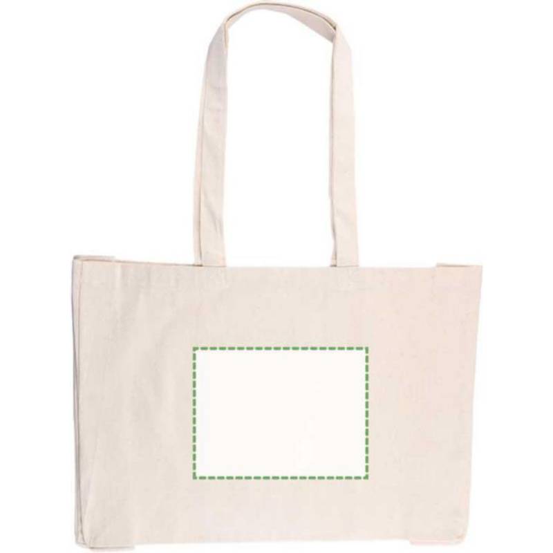 Oeko-Tex bavlna (220 gsm) nákupná taška Imogen, hnedá khaki Oeko-Tex bavlna (220 gsm) nákupná taška Imogen, hnedá khaki