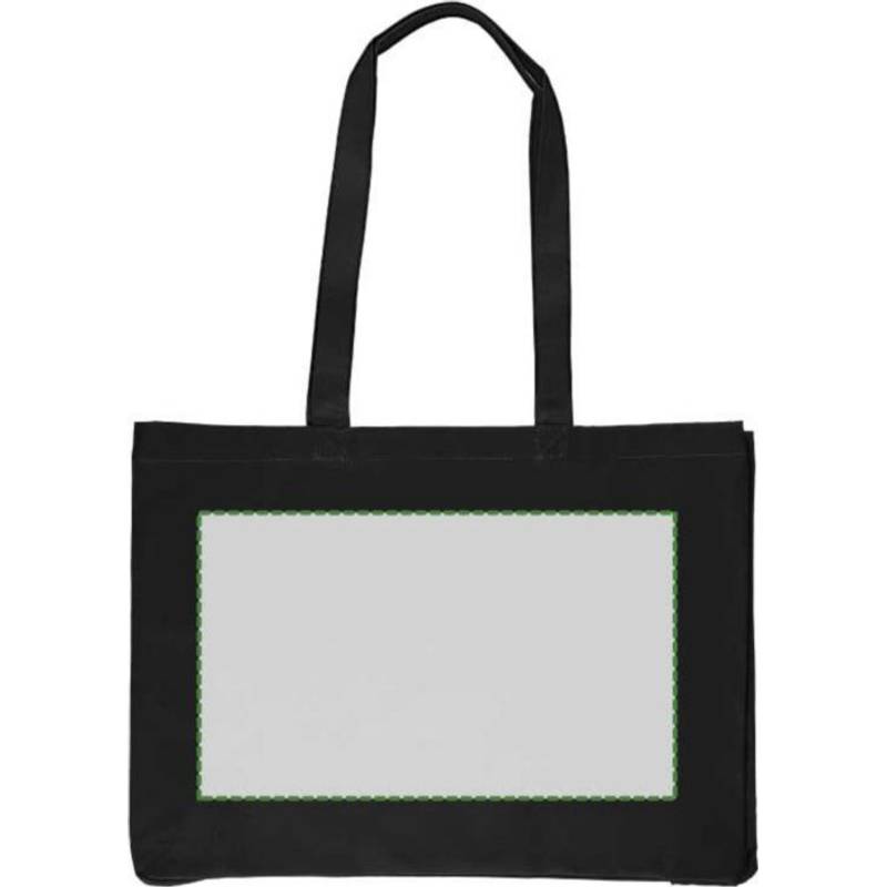 Nákupní taška Isaac z bavlny Oeko-Tex (220 gsm)., černá Nákupní taška Isaac z bavlny Oeko-Tex (220 gsm)., černá