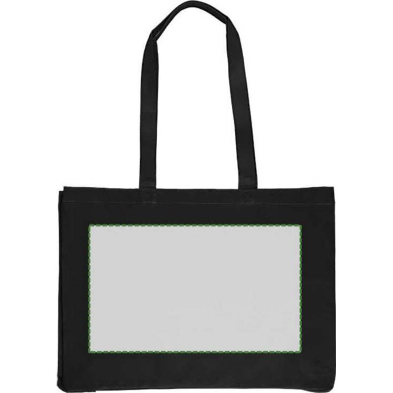 Nákupní taška Isaac z bavlny Oeko-Tex (220 gsm)., černá Nákupní taška Isaac z bavlny Oeko-Tex (220 gsm)., černá