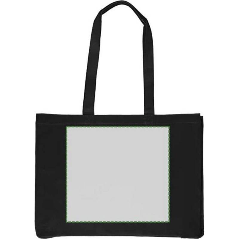 Nákupní taška Isaac z bavlny Oeko-Tex (220 gsm)., černá Nákupní taška Isaac z bavlny Oeko-Tex (220 gsm)., černá