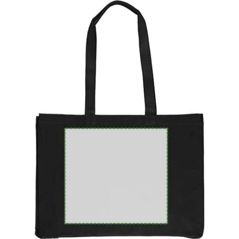 Nákupní taška Isaac z bavlny Oeko-Tex (220 gsm)., černá Nákupní taška Isaac z bavlny Oeko-Tex (220 gsm)., černá