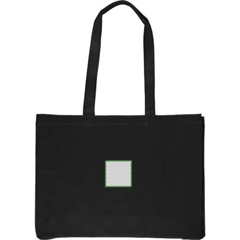 Nákupní taška Isaac z bavlny Oeko-Tex (220 gsm)., černá Nákupní taška Isaac z bavlny Oeko-Tex (220 gsm)., černá