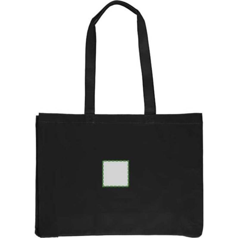 Nákupní taška Isaac z bavlny Oeko-Tex (220 gsm)., černá Nákupní taška Isaac z bavlny Oeko-Tex (220 gsm)., černá