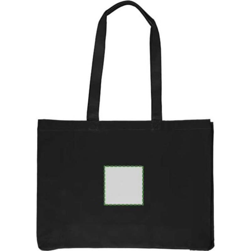 Nákupní taška Isaac z bavlny Oeko-Tex (220 gsm)., černá Nákupní taška Isaac z bavlny Oeko-Tex (220 gsm)., černá