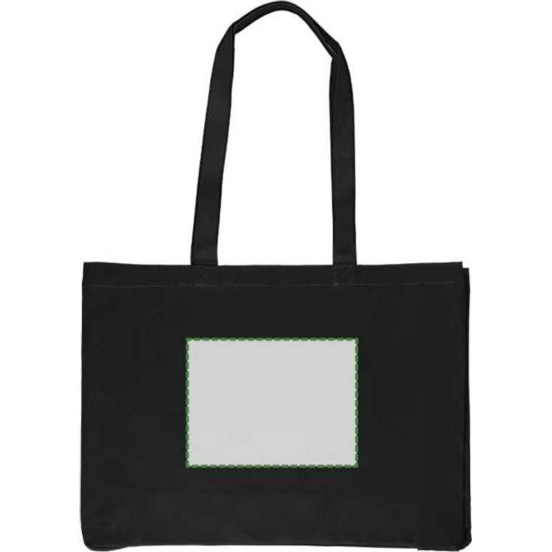 Nákupní taška Isaac z bavlny Oeko-Tex (220 gsm)., černá Nákupní taška Isaac z bavlny Oeko-Tex (220 gsm)., černá