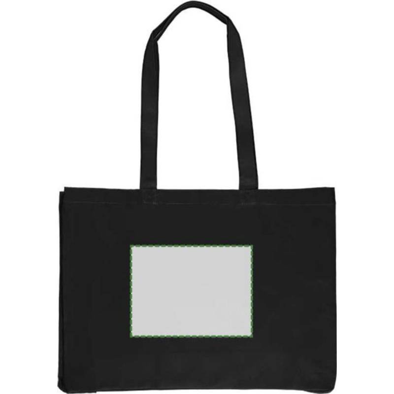 Nákupní taška Isaac z bavlny Oeko-Tex (220 gsm)., černá Nákupní taška Isaac z bavlny Oeko-Tex (220 gsm)., černá