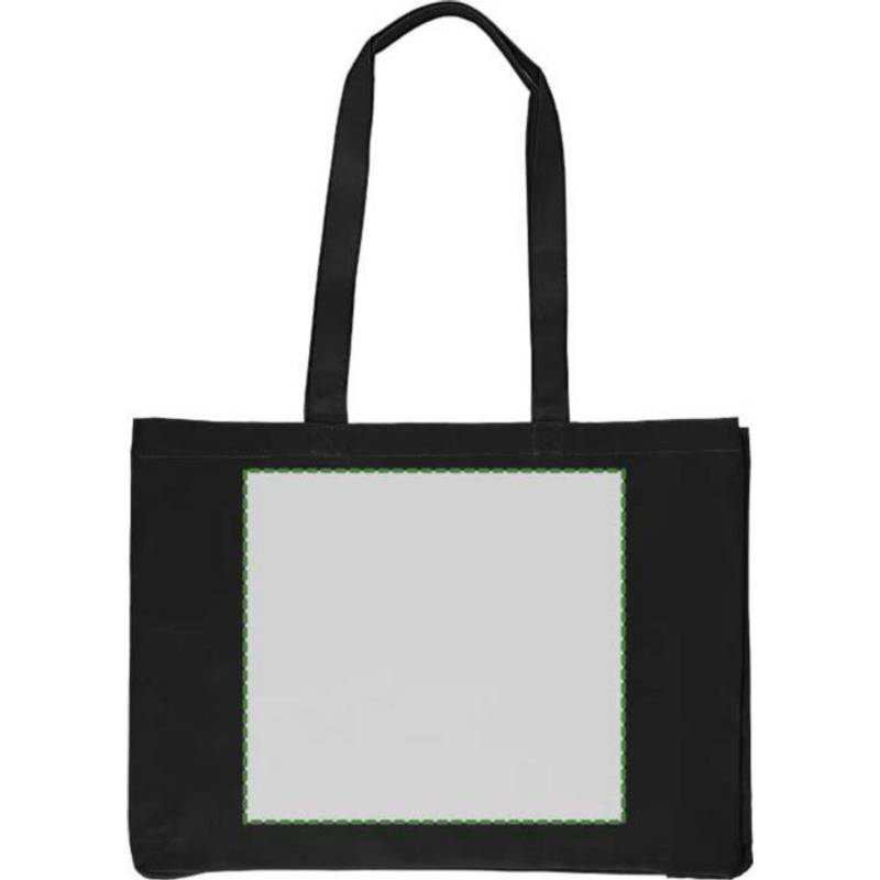 Nákupní taška Isaac z bavlny Oeko-Tex (220 gsm)., černá Nákupní taška Isaac z bavlny Oeko-Tex (220 gsm)., černá