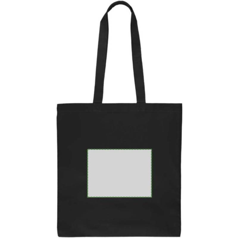 Nákupná taška Kenneth z bavlny Oeko-Tex (140 gsm)., čierna Nákupná taška Kenneth z bavlny Oeko-Tex (140 gsm)., čierna