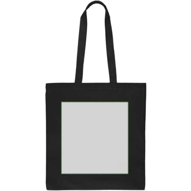 Nákupná taška Kenneth z bavlny Oeko-Tex (140 gsm)., čierna Nákupná taška Kenneth z bavlny Oeko-Tex (140 gsm)., čierna