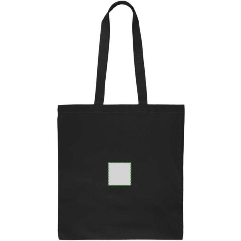 Nákupná taška Kenneth z bavlny Oeko-Tex (140 gsm)., čierna Nákupná taška Kenneth z bavlny Oeko-Tex (140 gsm)., čierna