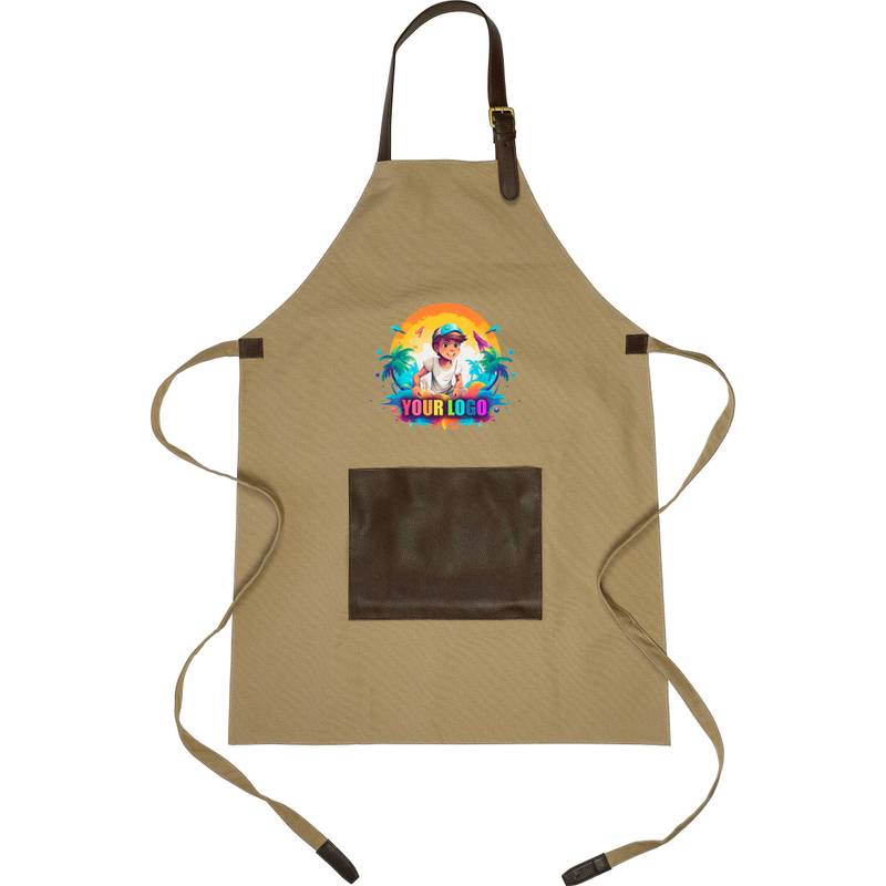 Plátěná zástěra (450 gsm) Maria, zelená Plátěná zástěra (450 gsm) Maria, zelená