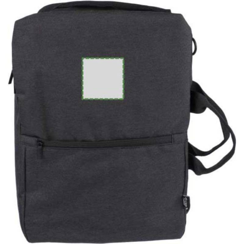 rPET polyesterový (300D) batoh Mallory, černá rPET polyesterový (300D) batoh Mallory, černá