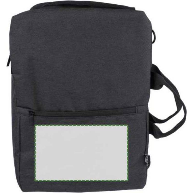 rPET polyesterový (300D) batoh Mallory, černá rPET polyesterový (300D) batoh Mallory, černá