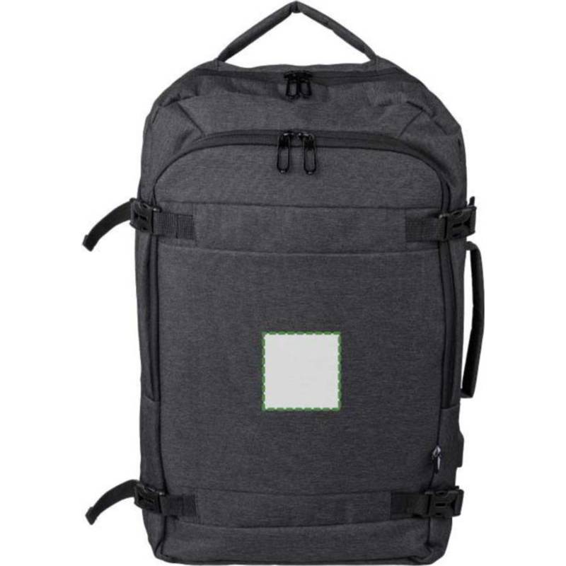 rPET polyesterový (300D) batoh Malcolm, černá rPET polyesterový (300D) batoh Malcolm, černá