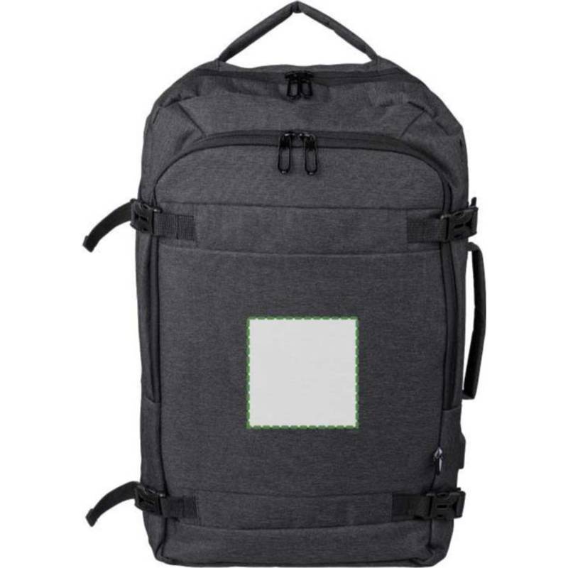 rPET polyesterový (300D) batoh Malcolm, černá rPET polyesterový (300D) batoh Malcolm, černá