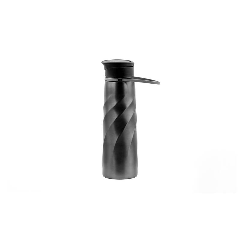 Fľaša na pitie Brandcharger Vortex Athletica, sivá gun metal Fľaša na pitie Brandcharger Vortex Athletica, sivá gun metal